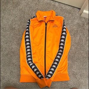 Kappa Men's Vibrant Orange Bomber Jacket